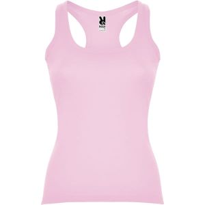 Jasnoróżowy damski top ROLY CAROLINA 6517 - z logo firmy