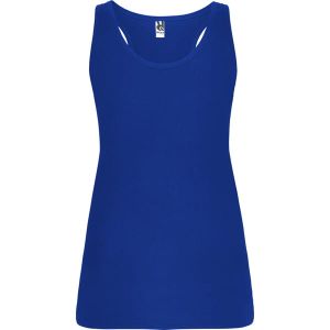 Tani niebieski damski top ROLY BRENDA 6535 - z logo firmy