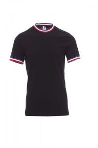 Męski Czarny T-Shirt Payper Flag France 000934 - Logo