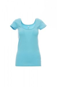 Damski Błękitny T-Shirt Payper Florida 000128 - Z nadrukiem