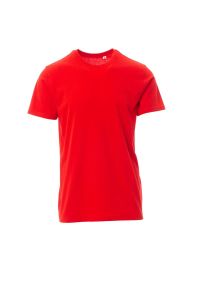 Czerwony Męski T-Shirt Payper Free 001046 - Nadruk