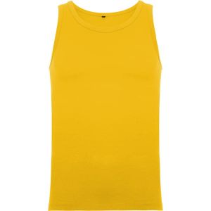 Żółty dziecięcy podkoszulek ROLY TEXAS 6545 - logo placówki