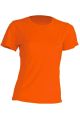 Koszulka Damska z Krótkim Rękawem JHK SPORT LADY Orange Fluor