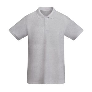 Szare męskie polo ROLY PRINCE 6617 - z własną grafiką