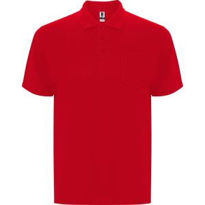 Czerwona męska koszulka polo ROLY CENTAURO PREMIUM - z logo