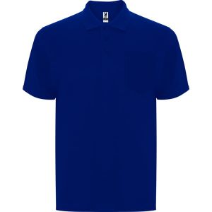 Niebieska męska koszulka polo ROLY CENTAURO PREMIUM - nadruk
