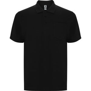 Czarna męska koszulka polo ROLY CENTAURO PREMIUM - nadruk