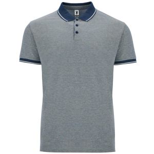 Granatowe męskie polo ROLY BOWIE 0395 - z firmowym logo