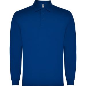 Niebieskie męskie polo ROLY CARPE 5009 - z własnym napisem