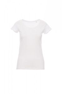 Biały Damski T-Shirt Payper Party 000998 - Z nadrukiem