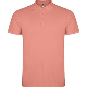 Ceglana męska koszulka polo ROLY STAR 6638 - z firmowym logo