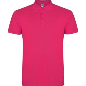 Różowa męska koszulka polo ROLY STAR 6638 - nadruk własny