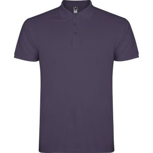 Liliowa męska koszulka polo ROLY STAR 6638 - personalizowana