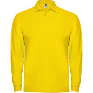 Żółte męskie polo ROLY ESTRELLA L/S 6635 - personalizowana