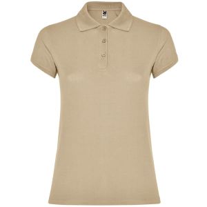 Piaskowe damskie polo ROLY STAR WOMAN 6634 - własny projekt