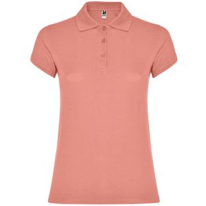 Ceglane damskie polo ROLY STAR WOMAN 6634 - nadruk firmy
