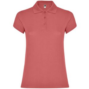 Jasnoczerwone damskie polo ROLY STAR WOMAN 6634 - custom