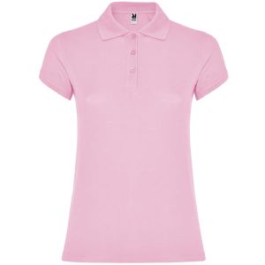 Pudrowe damskie polo ROLY STAR WOMAN 6634 - odzież reklamowa