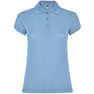 Błękitne damskie polo ROLY STAR WOMAN 6634 - nadruk własny