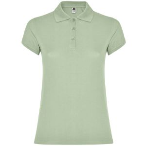 Pistacjowe damskie polo ROLY STAR WOMAN 6634 - własny napis
