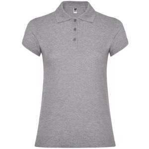 Szare damskie polo ROLY STAR WOMAN 6634 -z własnym nadrukiem