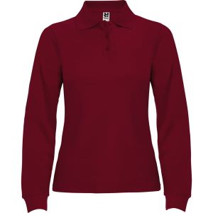 Bordowe damskie polo ROLY ESTRELLA WOMAN - z własnym napisem