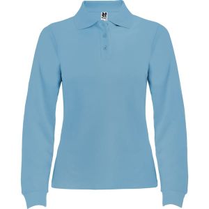 Błękitne damskie polo ROLY ESTRELLA WOMAN - nadruk firmy