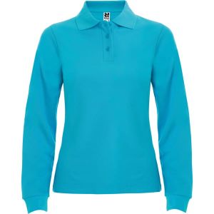 Turkusowe damskie polo ROLY ESTRELLA WOMAN - własna grafika