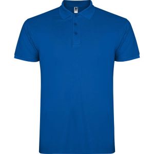 Niebieska dziecięca koszulka polo ROLY STAR - własne logo
