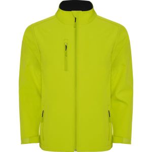 Limonkowy męski softshell ROLY NEBRASKA - z własnym wzorem