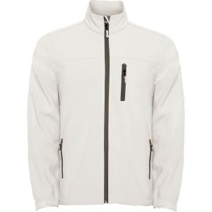 Biała męska kurtka softshell ROLY ANTARTIDA - własny wzór