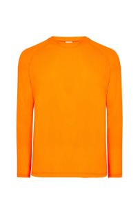 Koszulka długi rękaw orange fluor JHK SPORTMANLSORF - nadruk