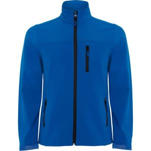 Niebieska męska kurtka softshell ROLY ANTARTIDA - swój napis