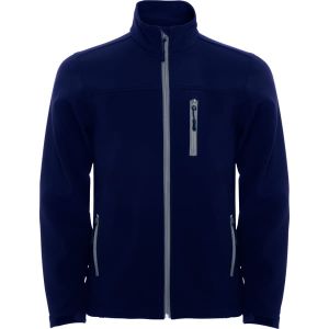 Granatowa męska kurtka softshell ROLY ANTARTIDA - z logo