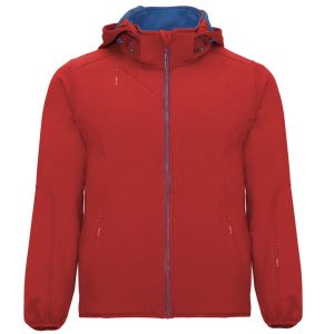 Czerwony męski softshell ROLY SIBERIA - z firmowym logo