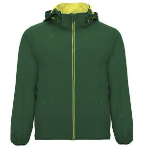 Zielony męski softshell ROLY SIBERIA - z własnym napisem