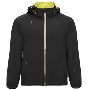 Czarny męski softshell ROLY SIBERIA - z własnym nadrukiem
