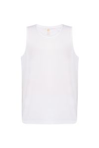 Biały Tank top męski JHK SPORTARBMWH - z własnym napisem