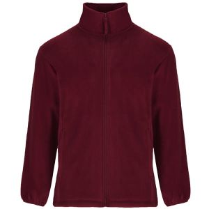 Bordowa ARTIC HOMBRE 6412, suwak, męska - bluza z nadrukiem