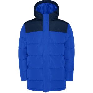 Niebieska męska kurta z kapturem ROLY TALLIN - z logo firmy