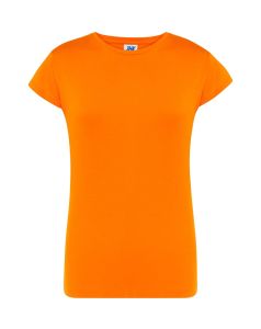 Pomarańczowy T-shirt damski JHK TSRLCMFOR - do nadruku