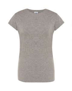 Szary T-shirt damski JHK TSRLCMFGM - reklamowy z logo