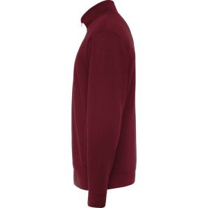 Bordowa ULAN 6439 suwak, z kieszeniami - Bluza męska z nadrukiem