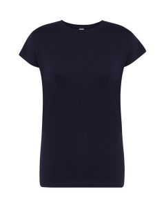 Granatowy T-shirt damski JHK TSRLCMFNY - z nadrukiem
