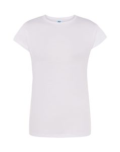 Biały Damski t-shirt bawałna JHK TSRLPRMWH - reklamowy