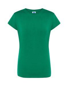 Zielony Damski t-shirt bawełna JHK TSRLPRMKG - z nadrukiem