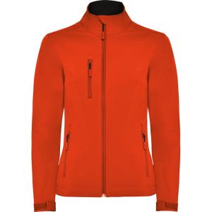 Pomarańczowy damski softshell ROLY NEBRASKA WOMAN - nadruk