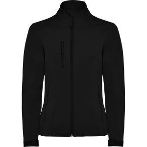 Czarny damski softshell ROLY NEBRASKA WOMAN - z logo firmy