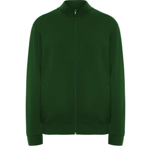 Butelkowozielony ULAN 6439 z suwakiem - bluza męska