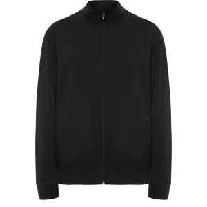 Czarna ULAN 6439, bez kaptura, suwak - Bluza męska nadruk